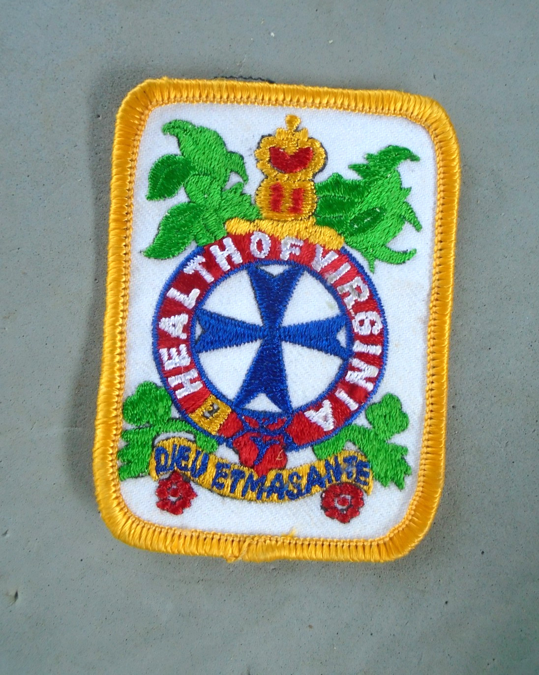 Health of Virgina cloth patch