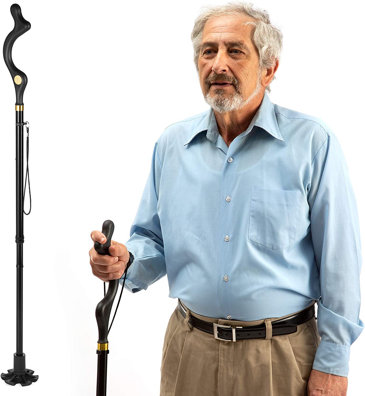 Walking Cane Collapsible Special Balancing with 10 Adjustable Heights