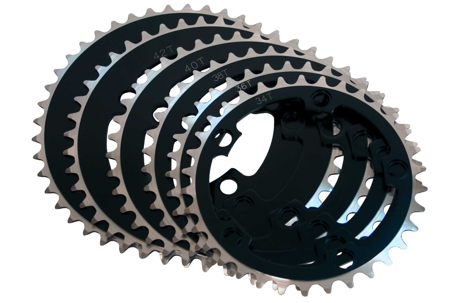 DRS 110BCD 5 Hole Alloy Chainring 34T Black