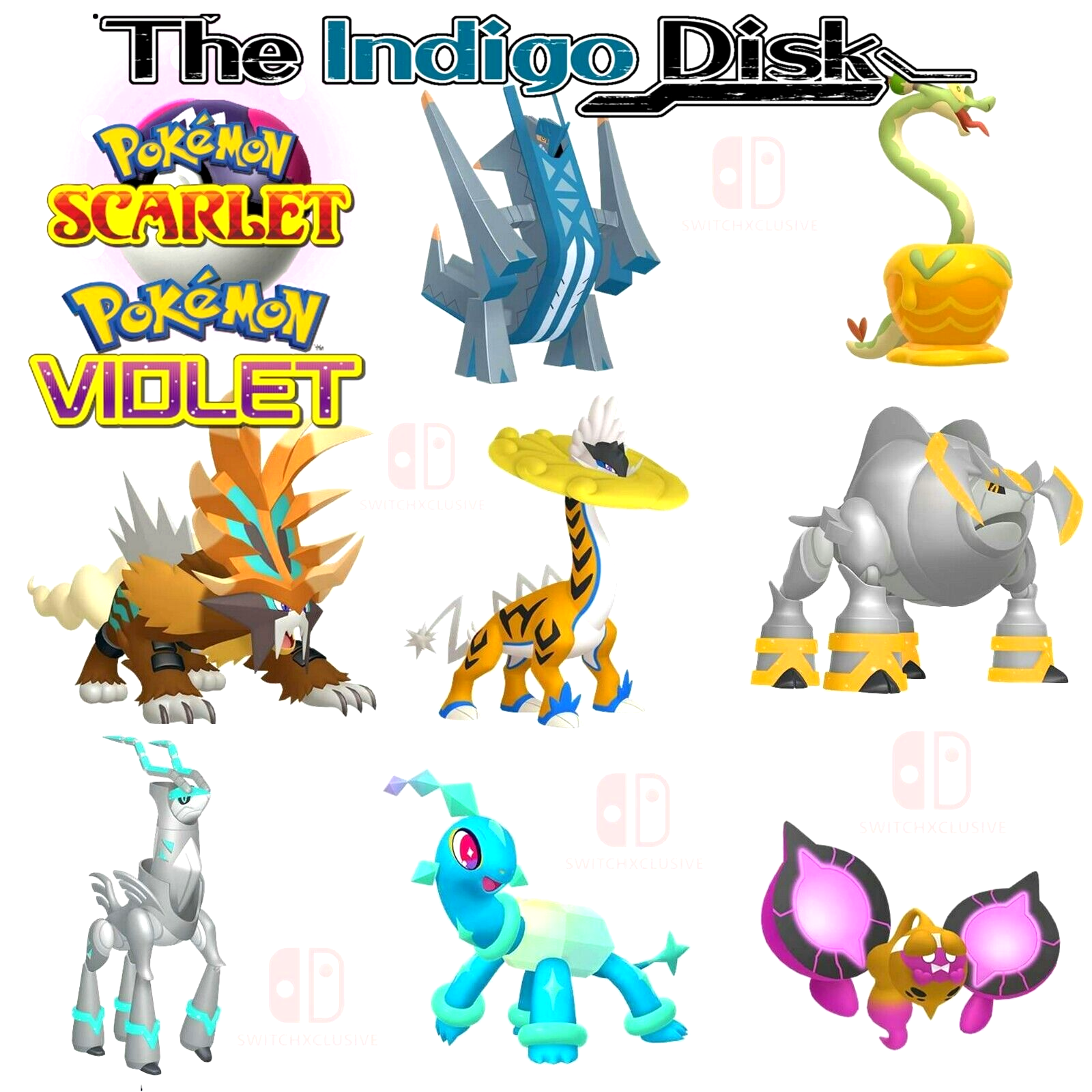 Shiny Pack Gouging Fire Raging Bolt Iron Boulder Iron Crown Terapagos Pecharunt