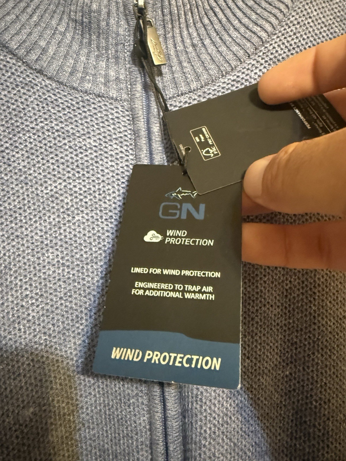 greg norman Zip Up Windbreaker Large