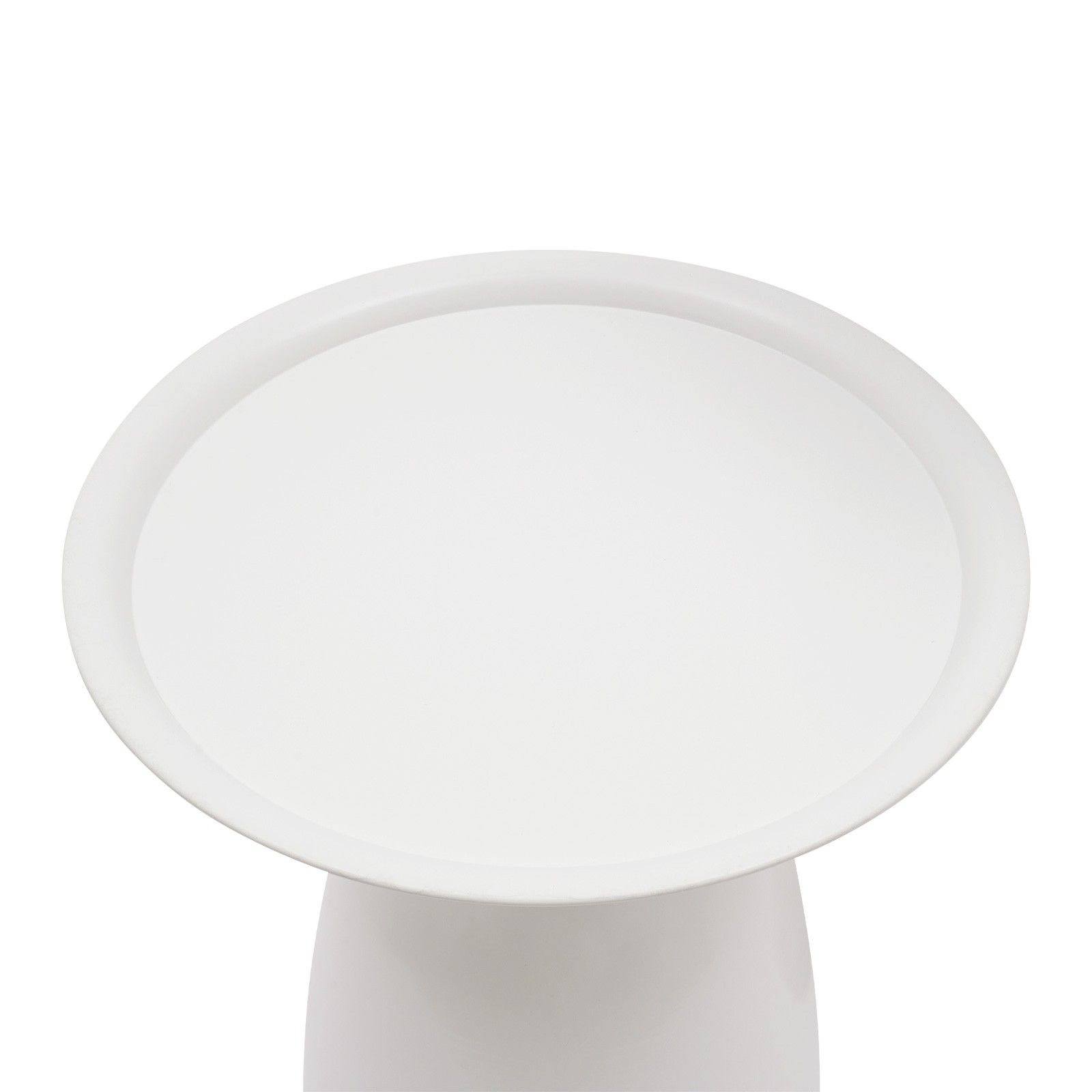 Set of 2 Side Tables Nesting Tables Round Side Table Set End Table Set White USA