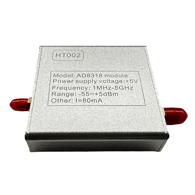 HT002 1MHz-8000MHz RF Power Meter AD8318 Module Logarithmic Detector Controller