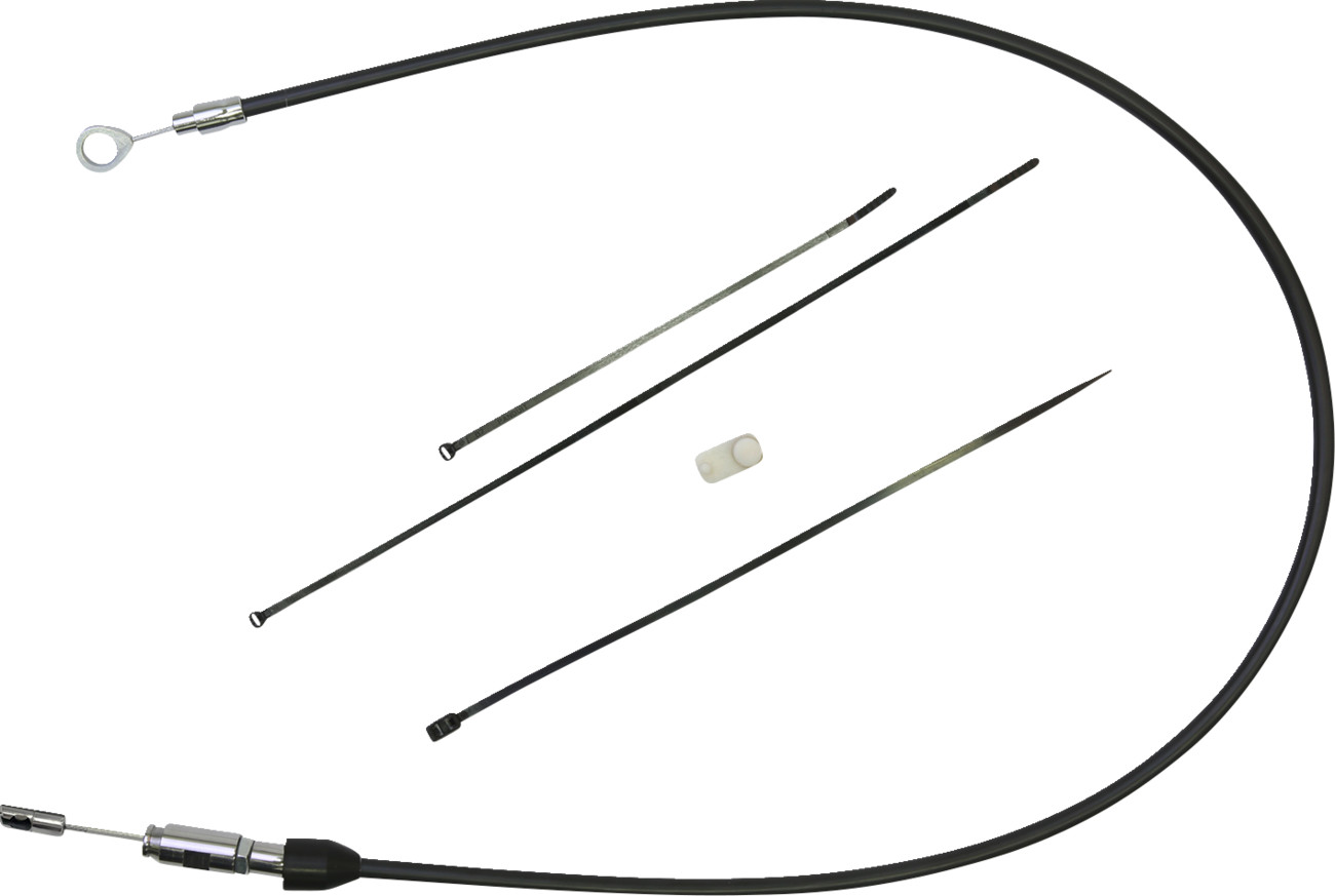 DRAG SPECIALTIES Quick Connect Clutch Cable - Upper - 33" - Black/Chrome