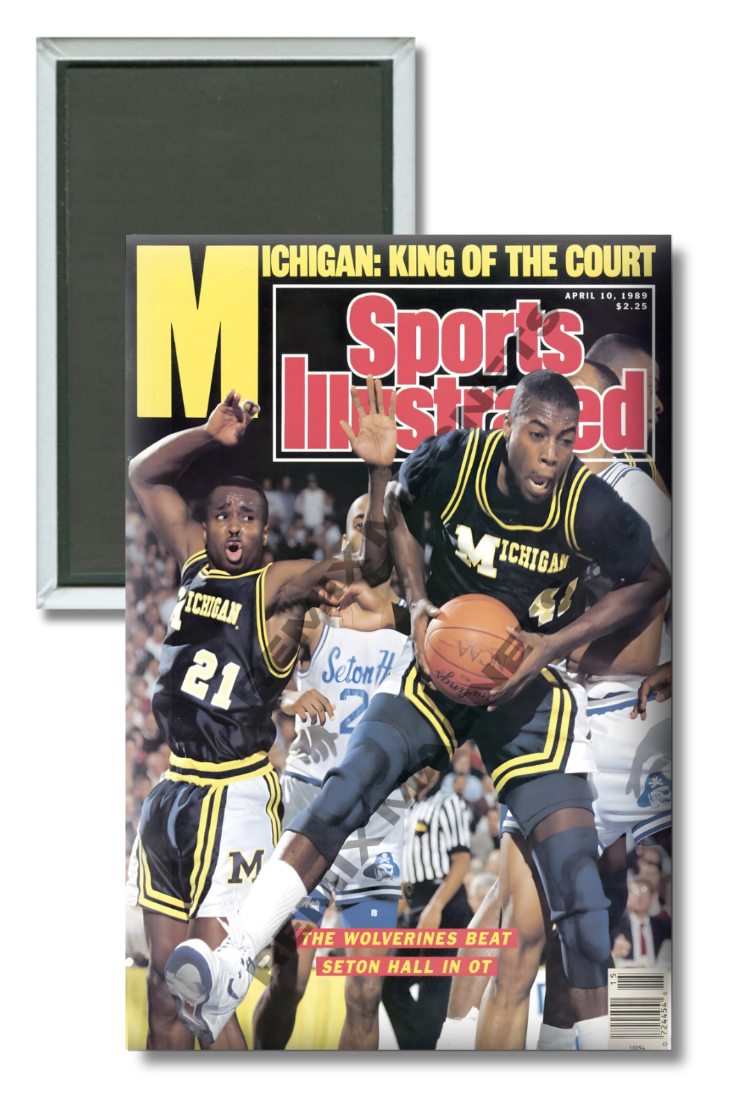 Michigan Wolverines 1989 Men's Basketball NCAA Sports Illustrated 2" x 3" Magnet