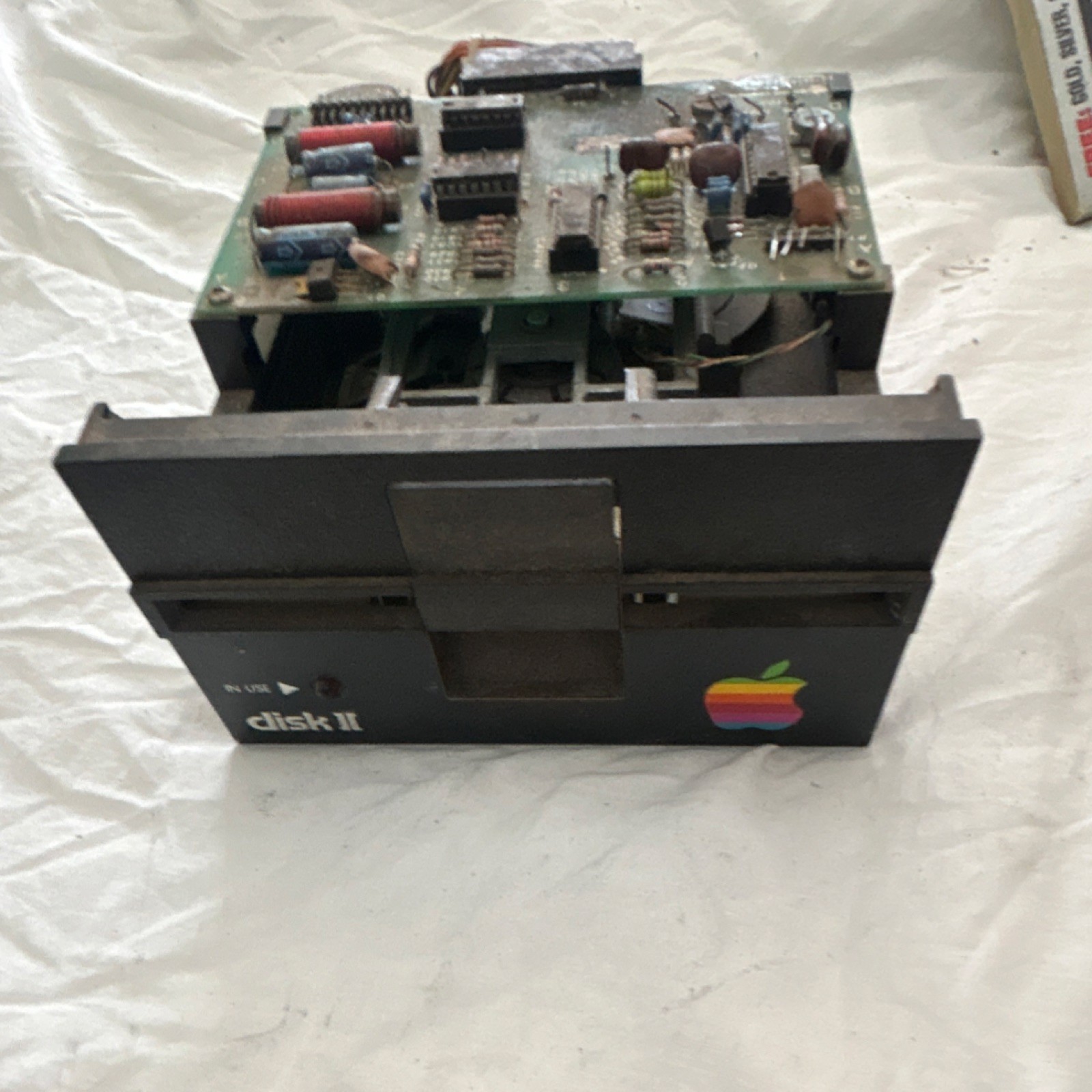 Apple Disk II 5¼ in Floppy Drive Black Vintage Computer Storage Peripheral