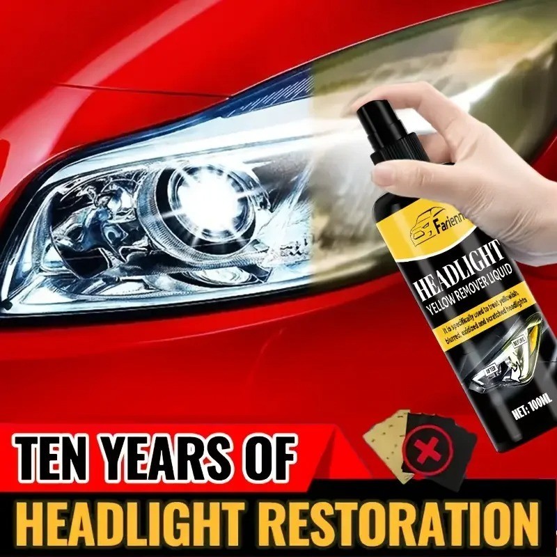 Car Headlight Restoration Kit Scratch Remover Oxidation Cleaner Repair Liquid
