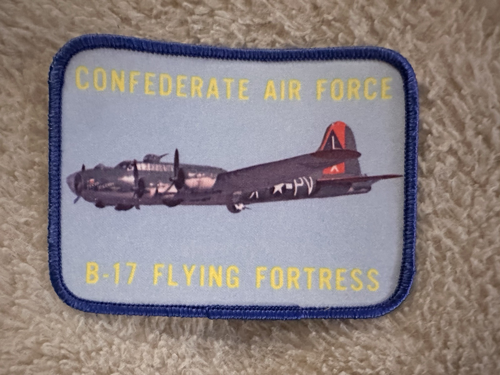 RARE Vintage Confederate Air Force B-17 Flying Fortress Patch
