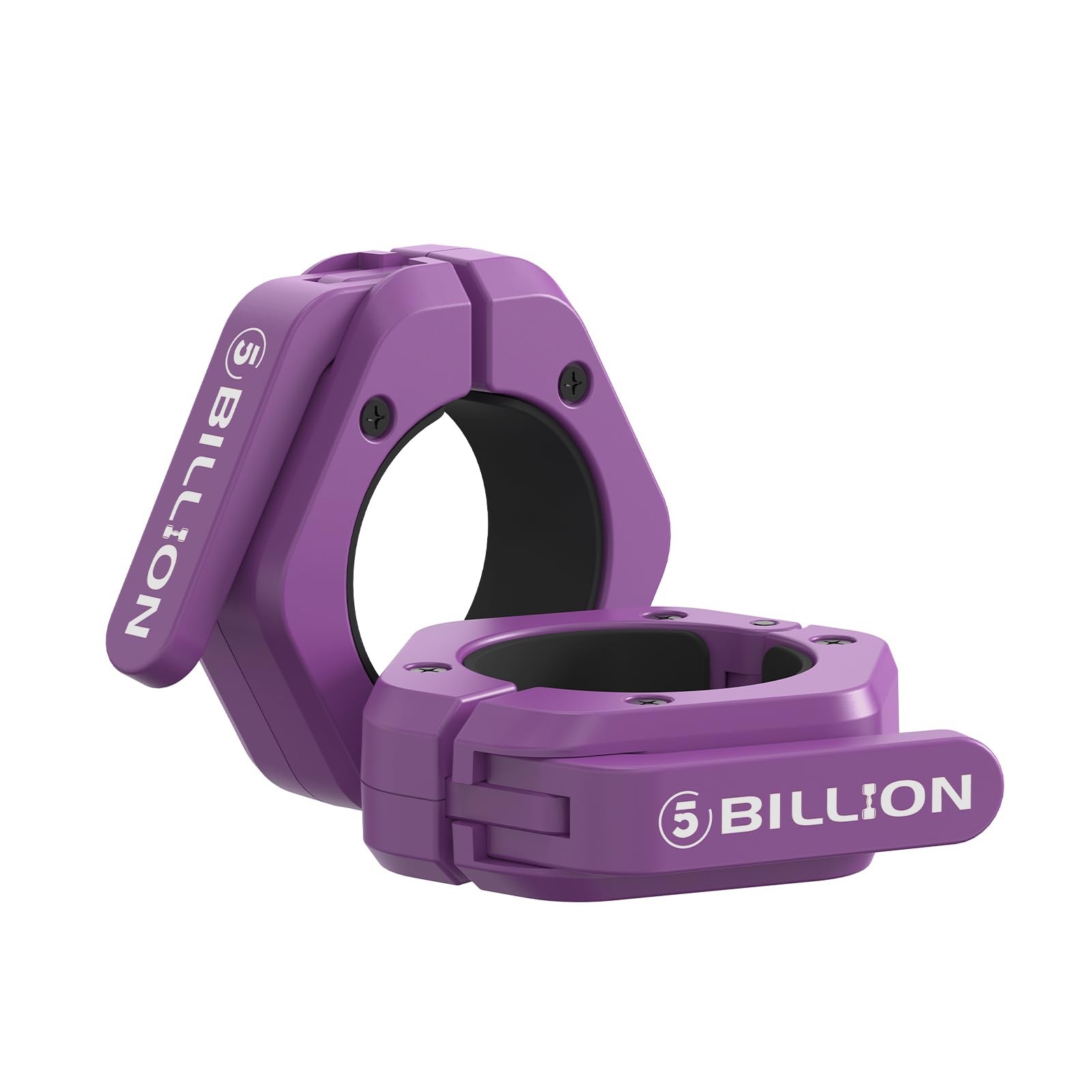 Olympic Barbell Clamps 2 inch Clips (Pair) Collars for Purple
