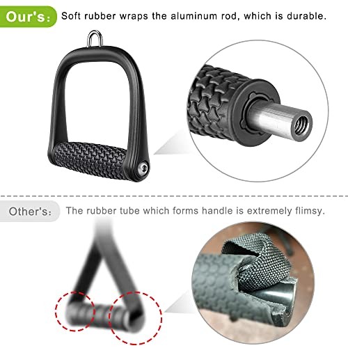 D Handle Cable Attachment, Cable Attachments for Gym, Non Triangular Pattern
