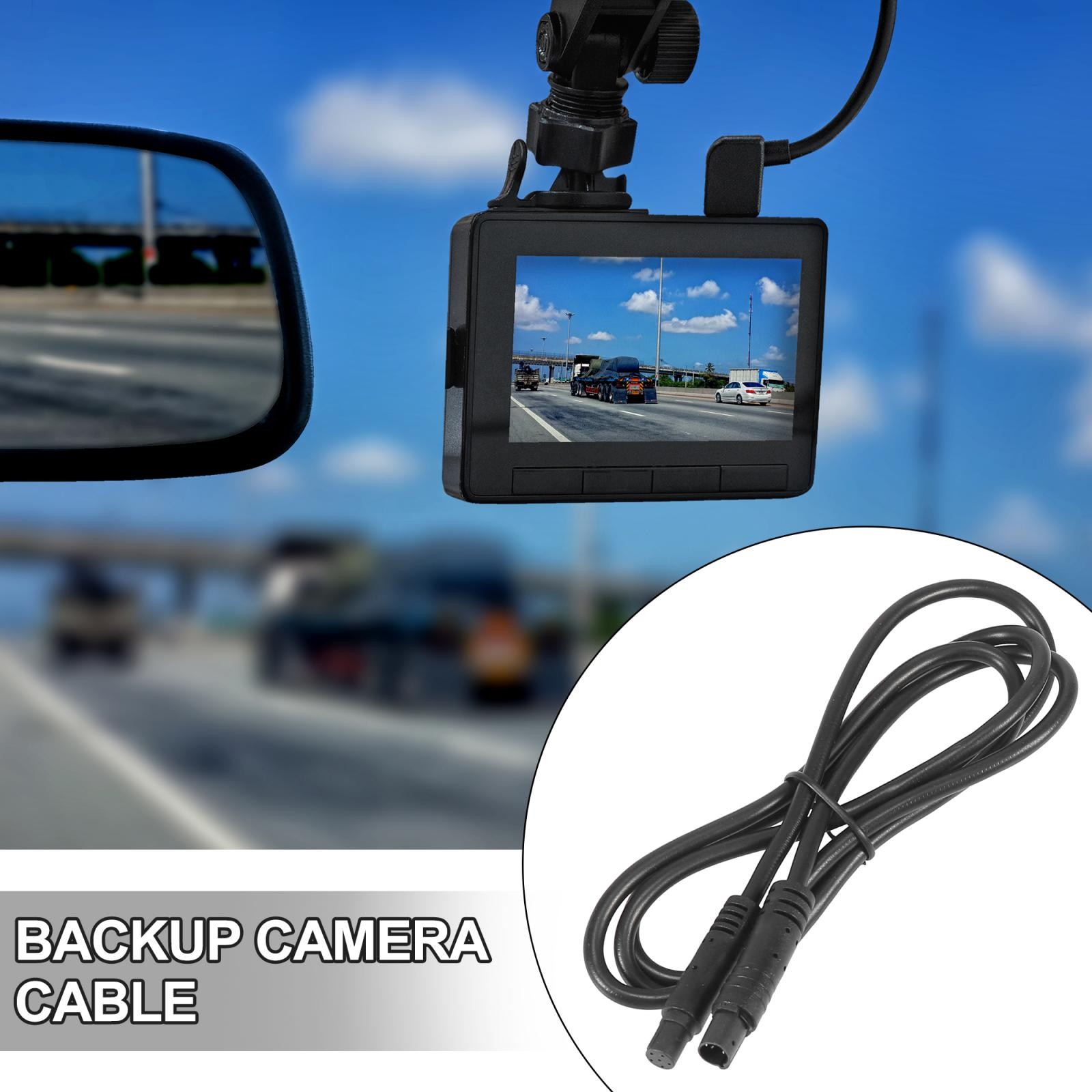 6Pin 3ft 1m Car Backup Camera Recorder Extension Cable Dash Camera Cord