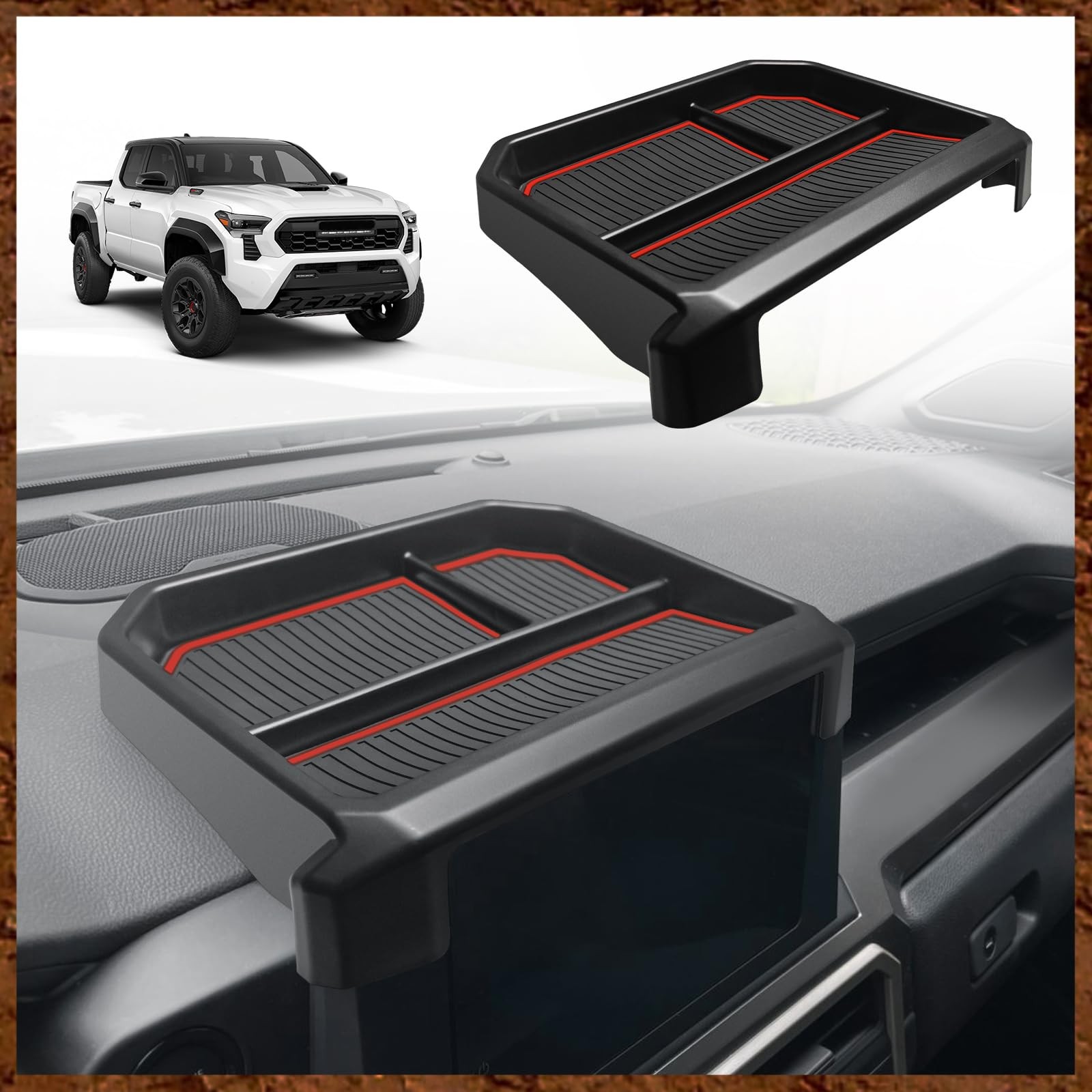 Dashboard Storage Box for 2024 2025 2026 Tacoma & 2025 2026 4Runner Accessori...