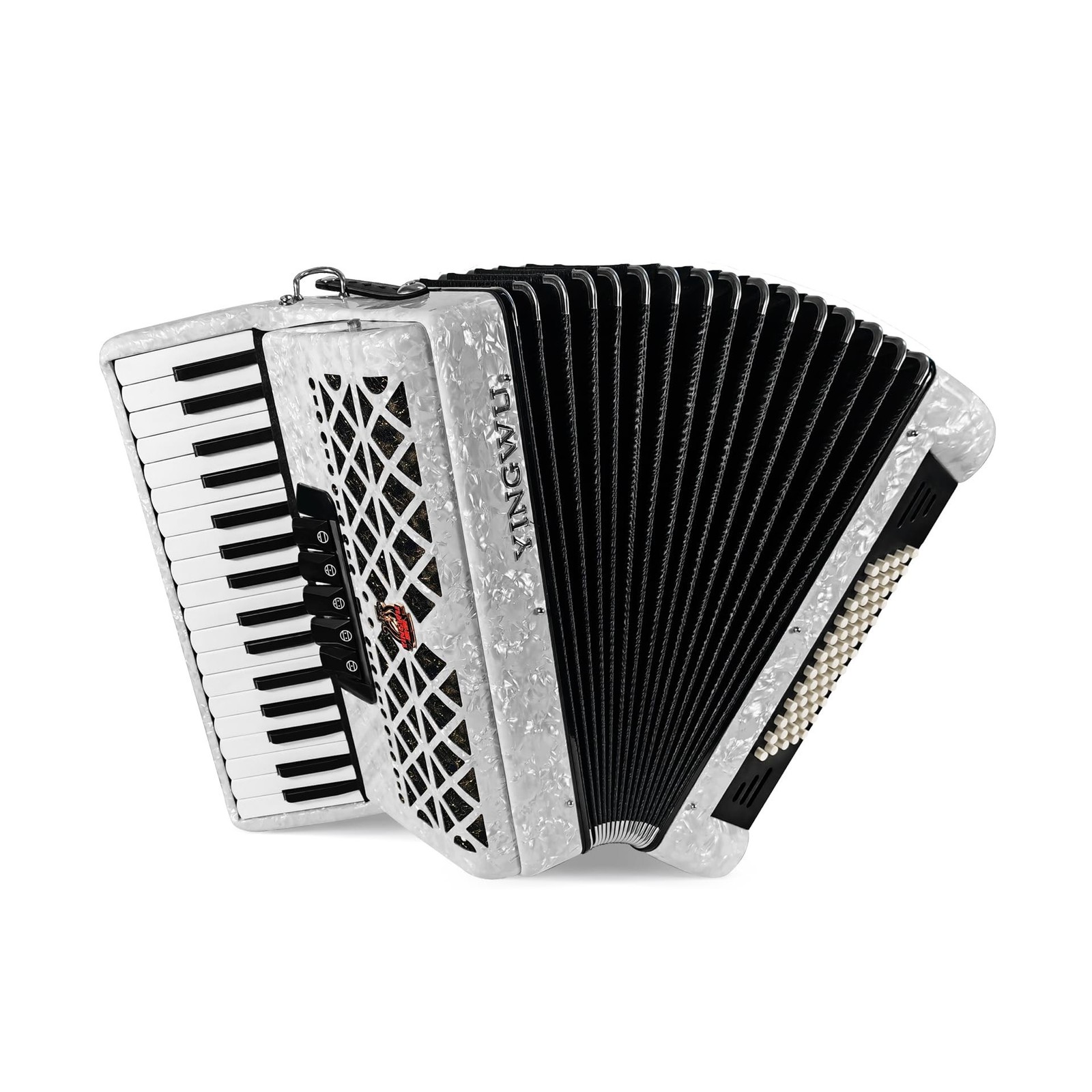 Accordion 34 Keys 60 Bass Premium Professional Accordion with German Reeds, S...