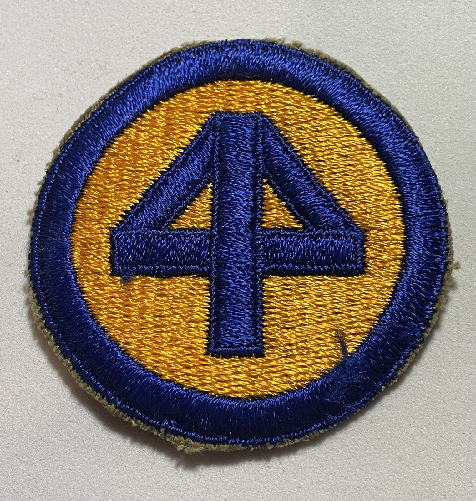 Vintage WW2 US Army 44th INF DIV Patch Gen. Ken Dowd Collection C/E #050826-1