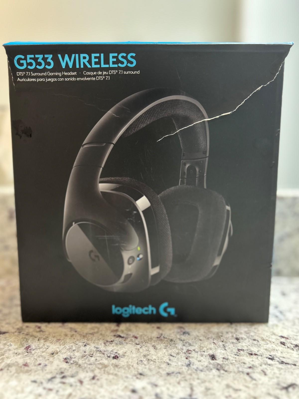 Logitech G533 Wireless Gaming Headset Black DOES NOT INCLUDE WIRELESS DONGLE!!*