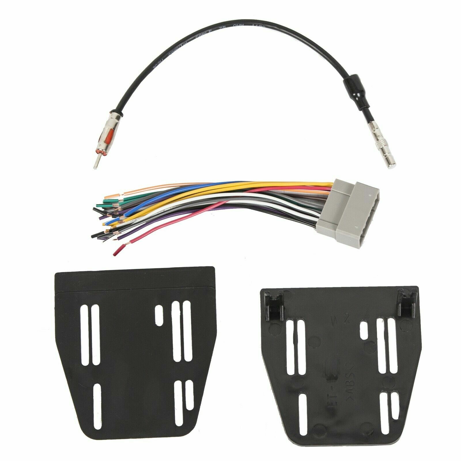 Radio Double Din Dash Install Bezel Kit Silver Slate Grey Fits 2006-09 Dodge Ram