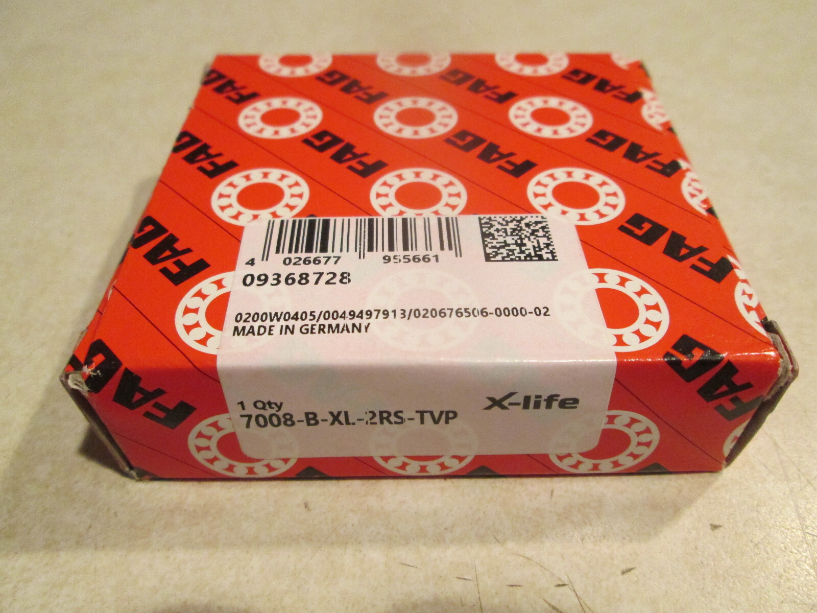 FAG SCHAEFFLER GROUP 7008-B-XL-2RS-TVP / 7008BXL2RSTVP (BRAND NEW) **NEW**
