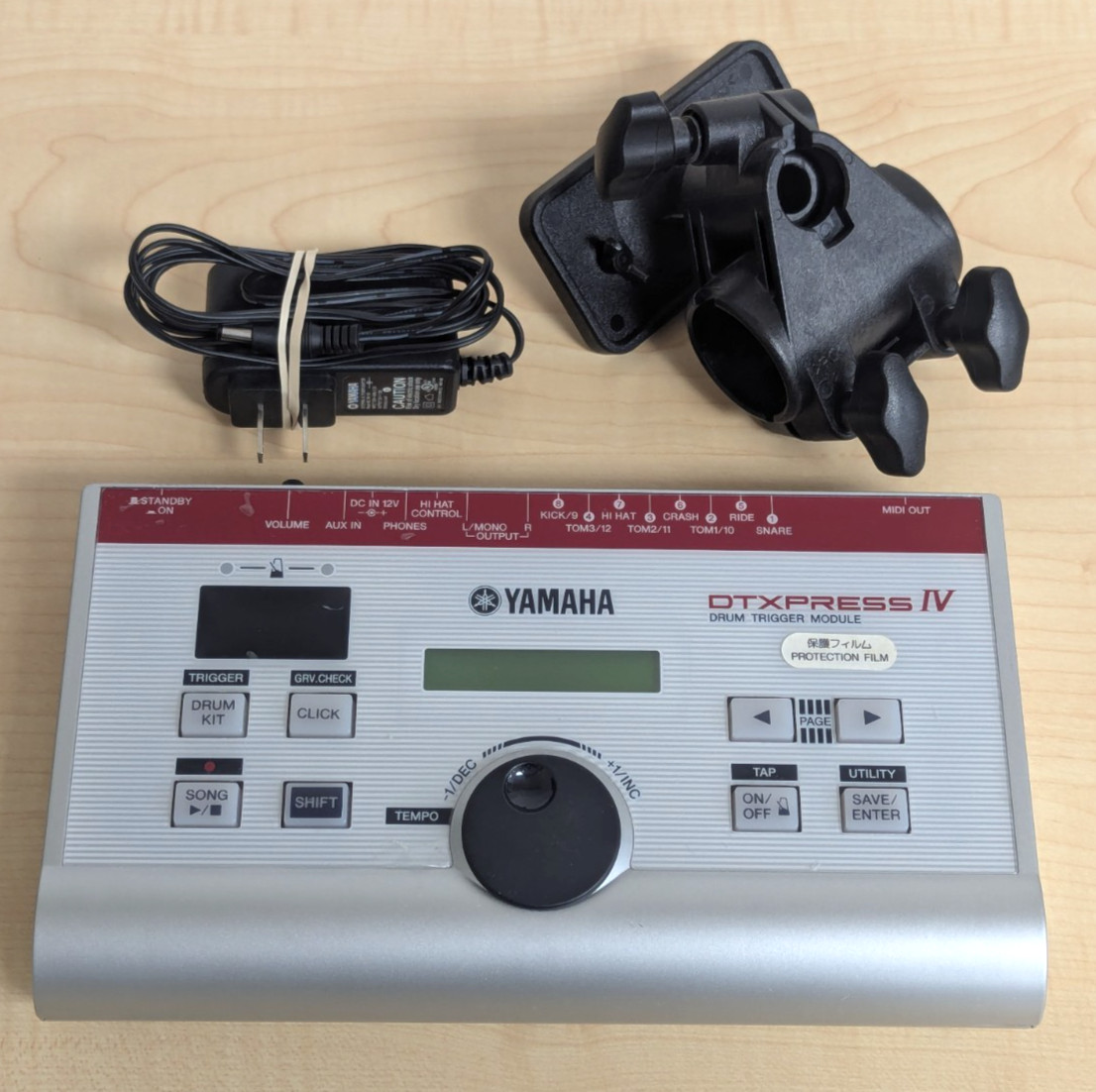 Yamaha DTXPress IV Electronic Drum Trigger Module DTX + Power Supply & Mount