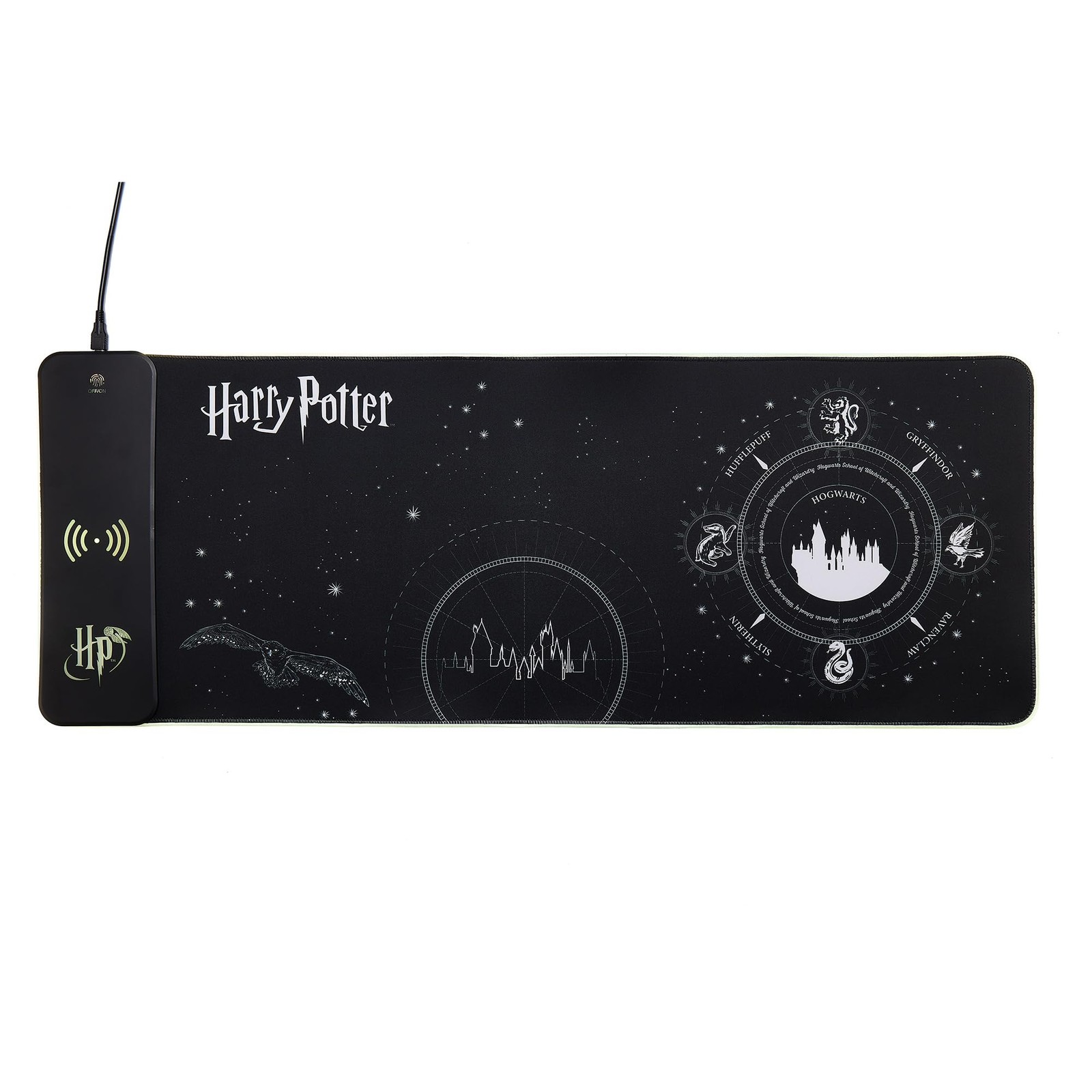 Numskull Harry Potter XL RGB Gaming-Mauspad mit kabellosem Ladegerät   Anpassbar