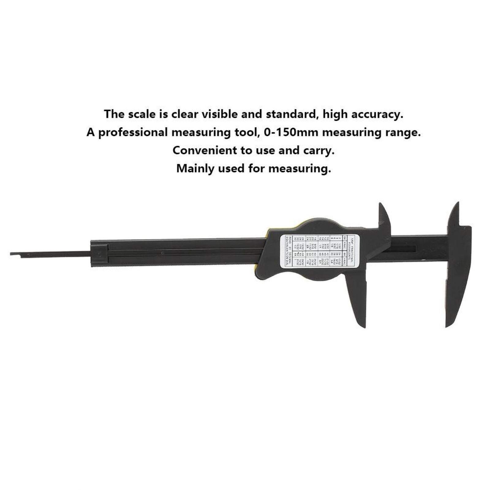 Depth Plastic Dial Vernier Caliper Professional Micrometer High Precision Mea...