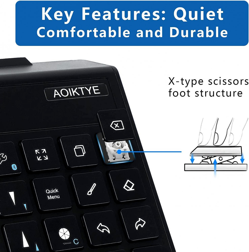 Keyboard for Procreate, Procreate Accessories Black
