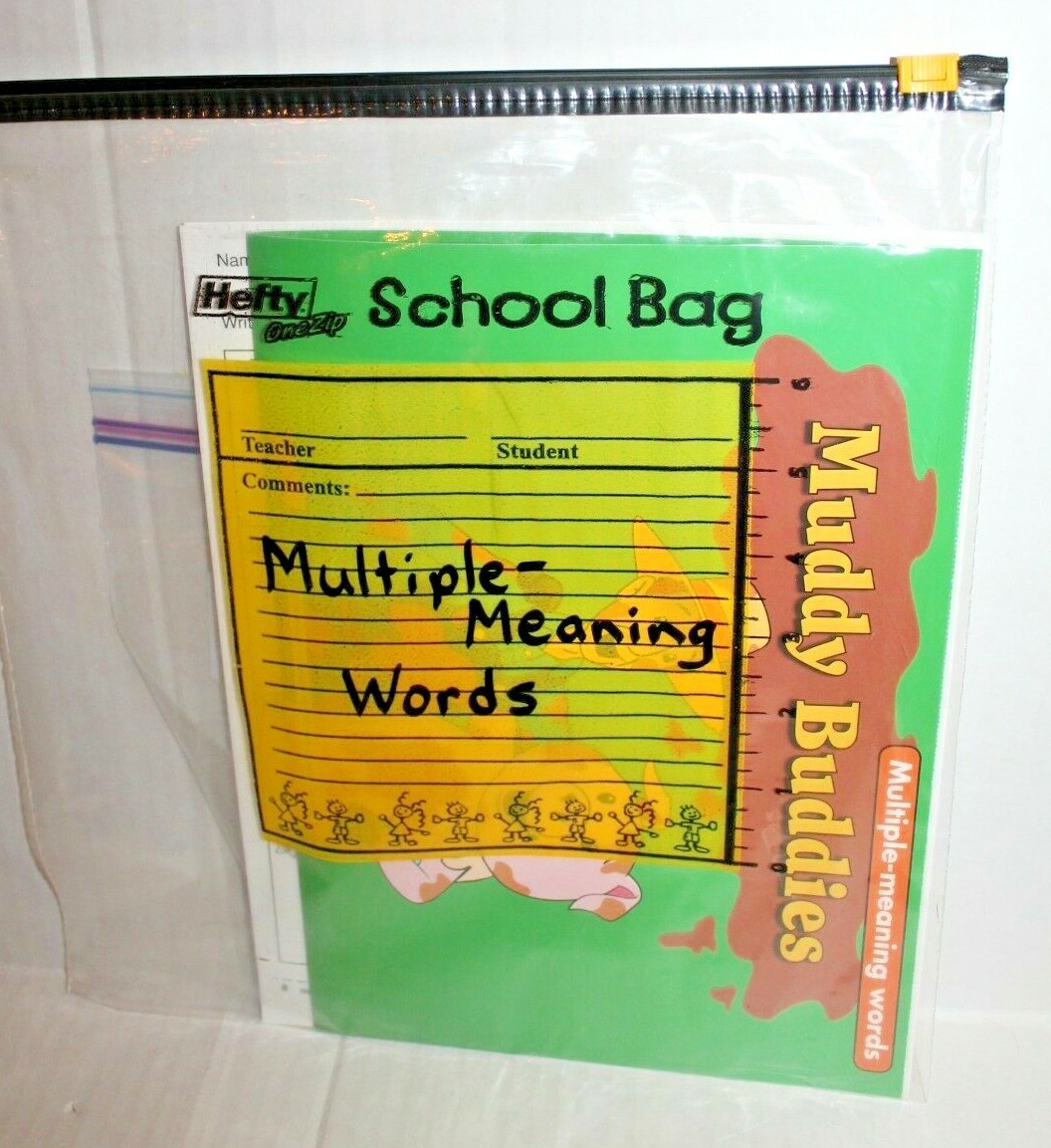 Multiple-Meaning Words Educational Folder Game Reading Center Activity Grade 4-5