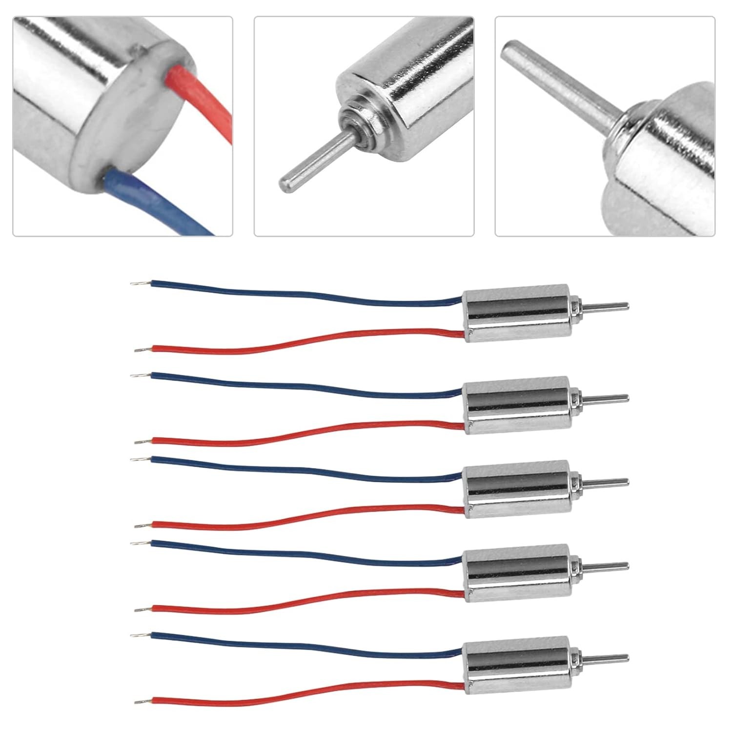 5pcs DC 4.5V 0.12A 0.12W 250RPM Micro Coreless Motor, 4mmx8mm Small Motor, Mi...