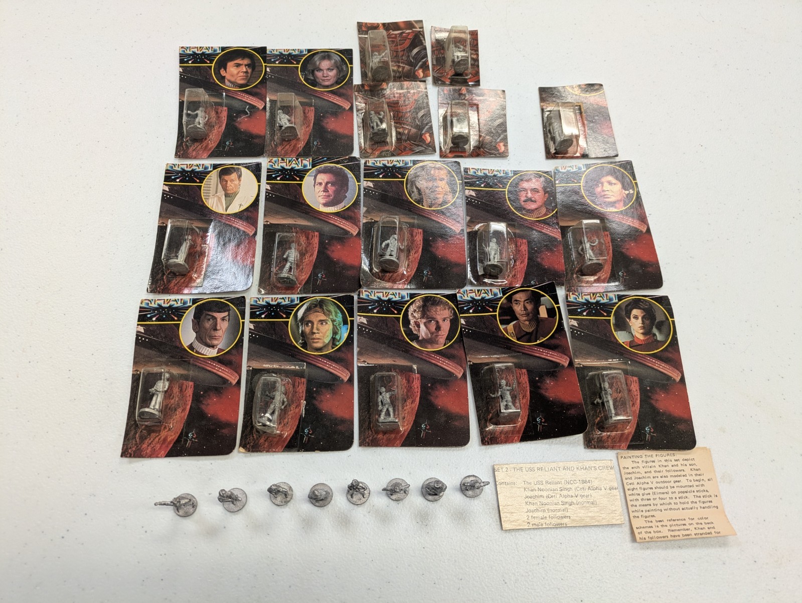 FASA 1983 Star Trek Wrath of Khan Metal Miniatures Lot x25