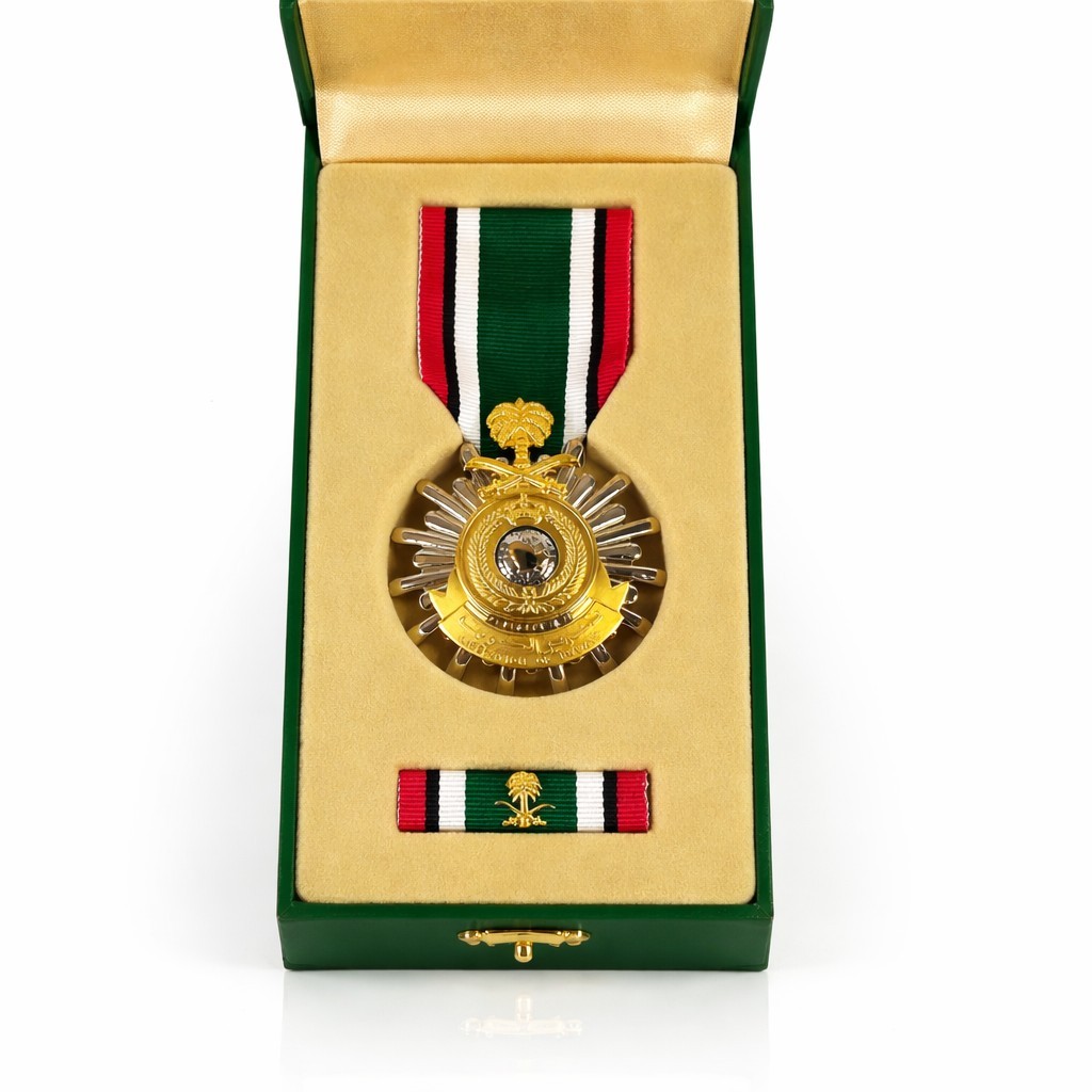 Vintage Kuwait Liberation Campaign Medal & Ribbon Set Kingdom Of Saudi Arabia