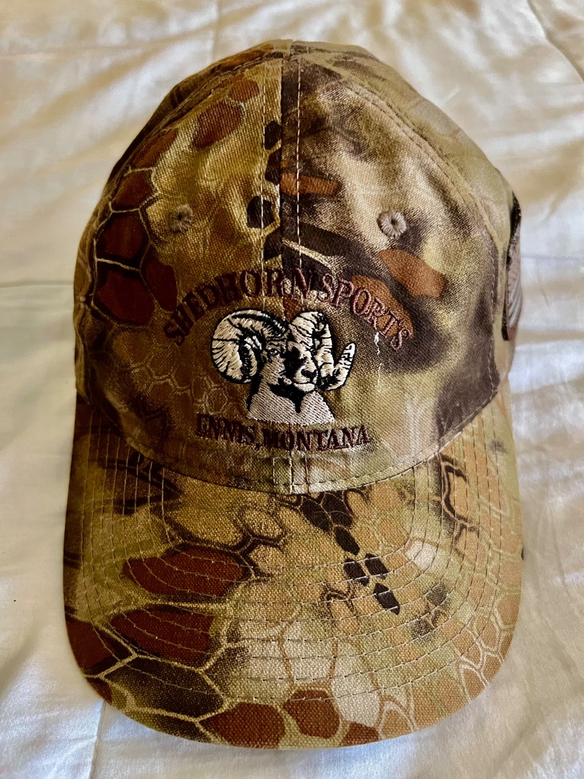 Shedhorn Sports Ennis Montana Bighorn Sheep Camouflage Hunting Baseball Hat Cap