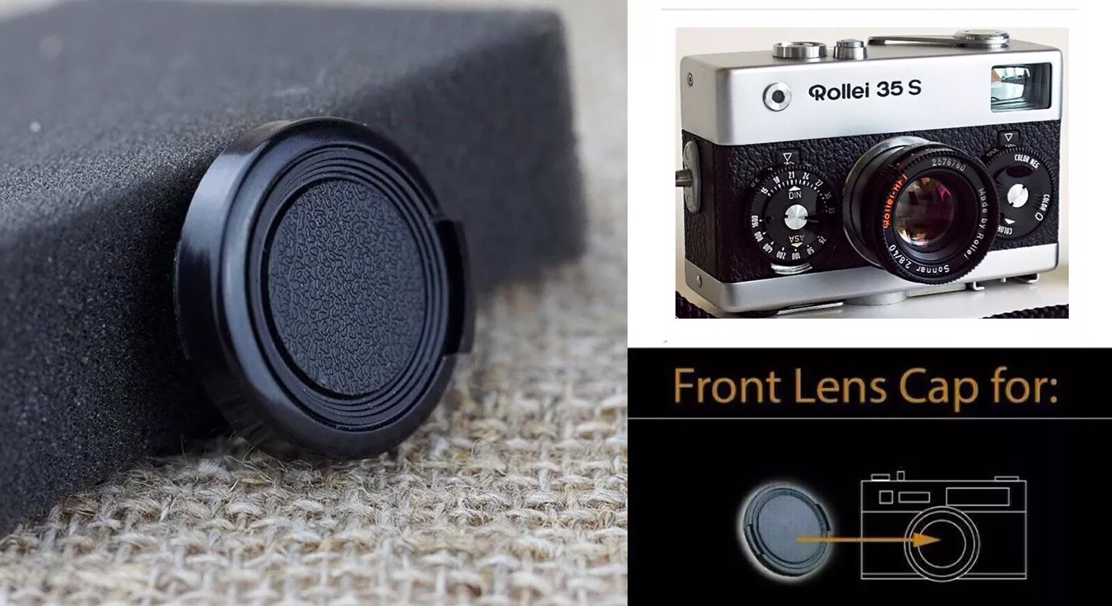 Lens cap cover Protective fr Rollei camera 35S 35SE 35 Classic WITH! Sonnar LENS