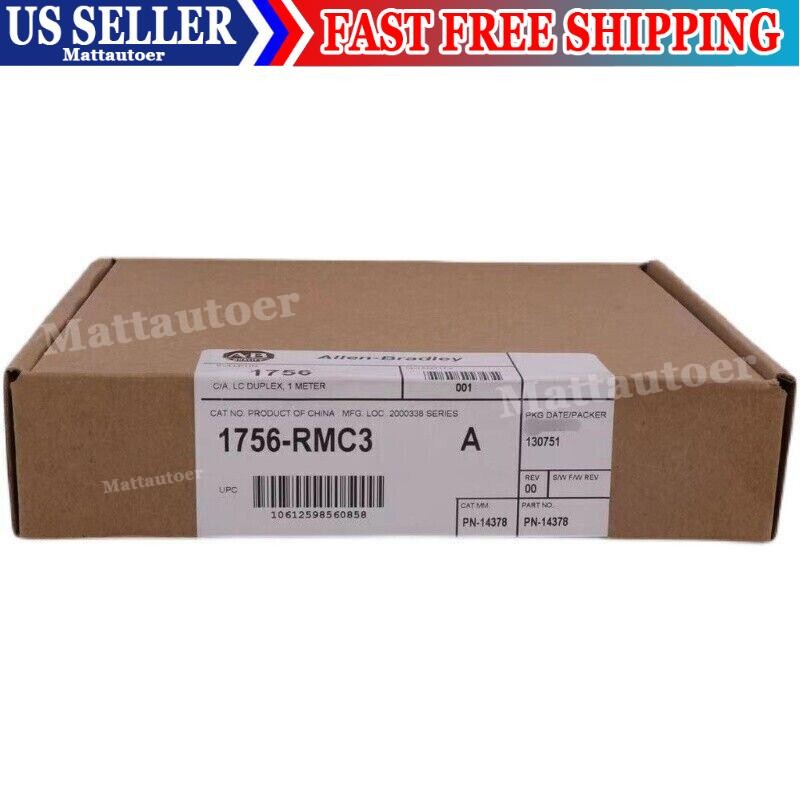 New AB 1756-RMC3 /A ControlLogix 3-Meter Fiber Cable Surplus SEALED 1756RMC3