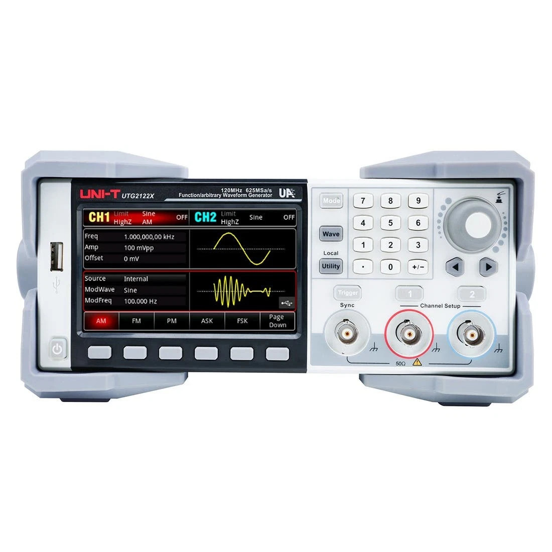 UNI-T UTG2122X 120MHz, 2CH Advanced Arbitrary Waveform Generator ✦Kd