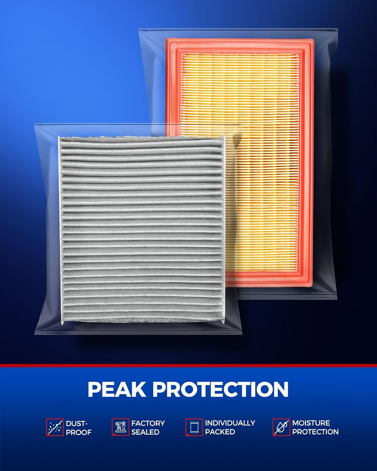 Engine & Cabin Air Filter Kit, Replacement for Subaru Impreza 2002-2007 2.0T, Sa