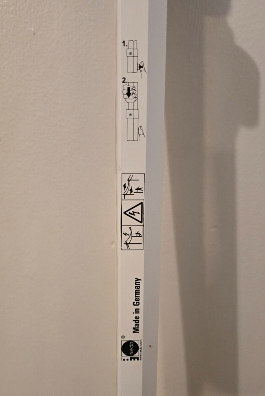 NEDO - ALUMINIUM TELESCOPIC LEVELING STAFF - adjustable bubble - NEW