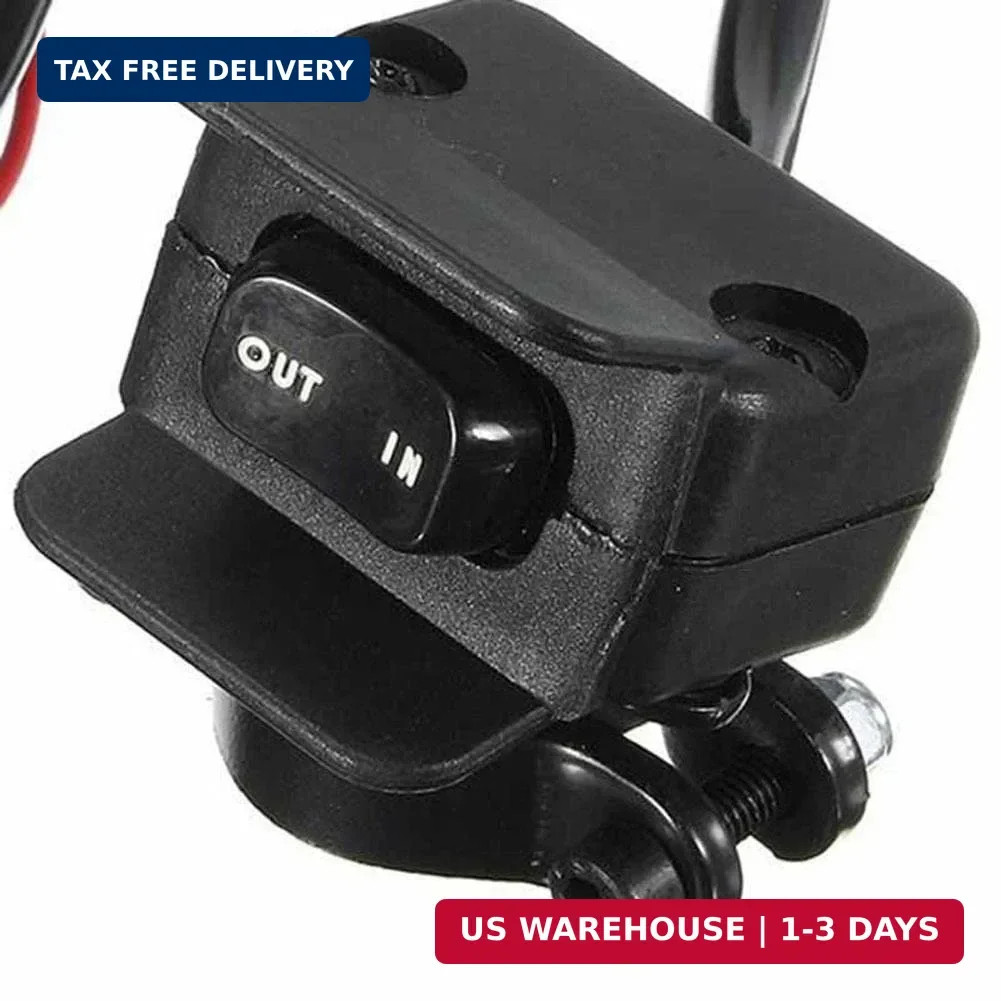 Heavy Duty Handlebar Control Line Winch Rocker Switch Handlebar Control Warn For