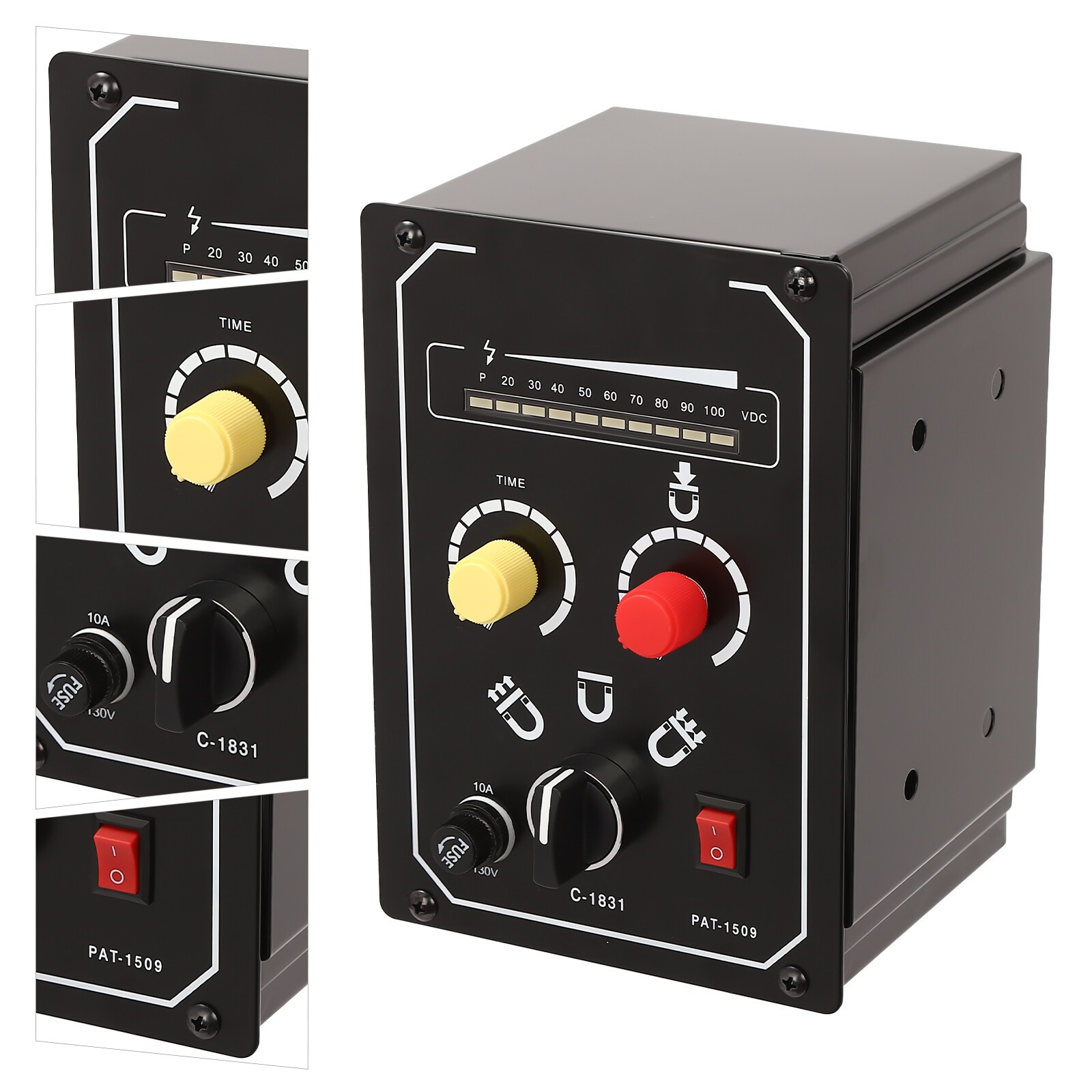Electro Magnetic Chuck Controller 10A DC 0-100V Adjustable with LED Display 110V