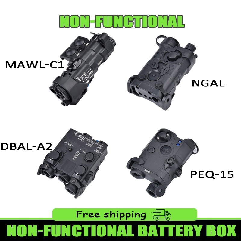 Tactical MAWL PEQ NGAL DBAL OGL Dummy Non-Functional Version Battery Box Storage