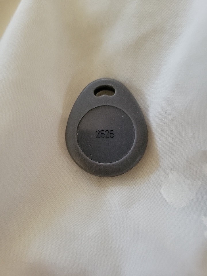 1 Tags Keyring Rfid 125kHZ Rewritable KF29 Chip 2626 - Grey