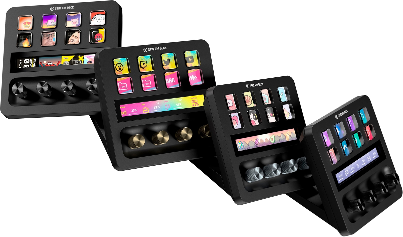 Elgato - Stream Deck + Studio Controller with customizable touch strip and di...