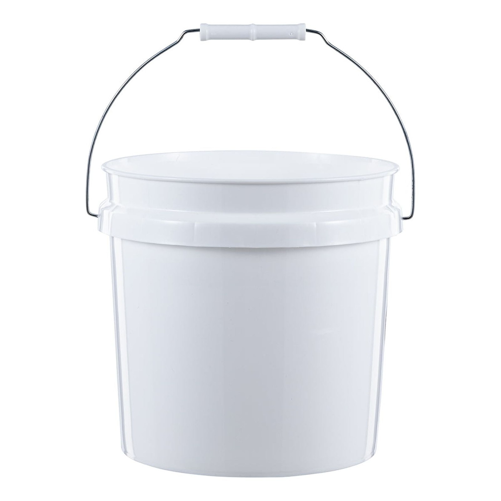 2 Pack 2 Gallon Round Comfort Handle Plastic Utility Bucket White 1 Each