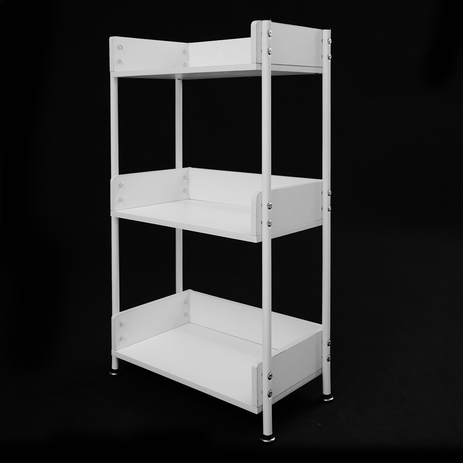 3 Tier Portable Bookshelf Bookcase For Small Space Dorm Open Three Shelf Display