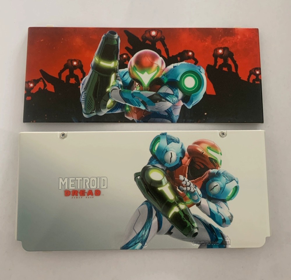 Metroid Dread Samus Nintendo New 3DS Front & Back Replacement Plates shell cover