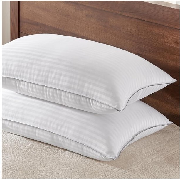 Standard Size Pillows Set of 2, Down Alternative Pillows for Sleeping, 20 x 36
