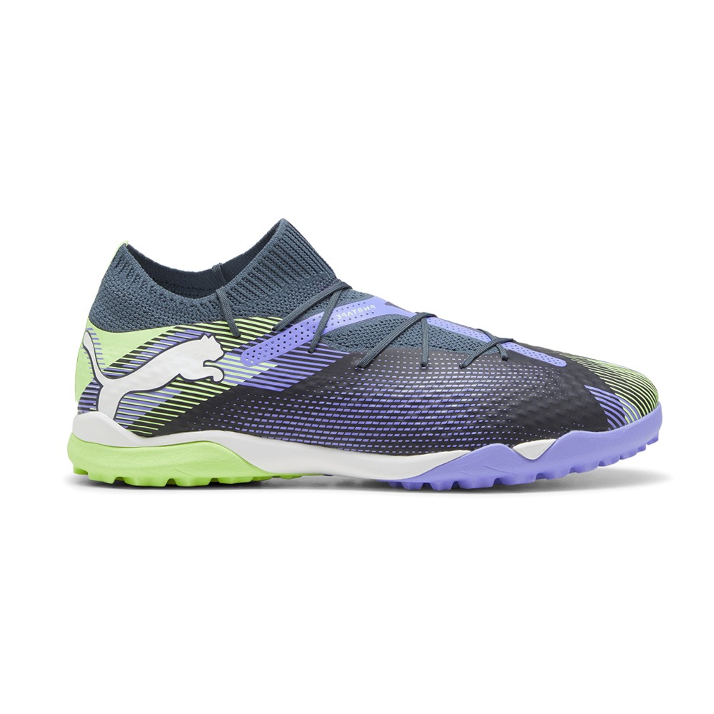 PUMA Future 7 Pro Cage Soccer Mens Green, Purple Sneakers Athletic Shoes 1079230