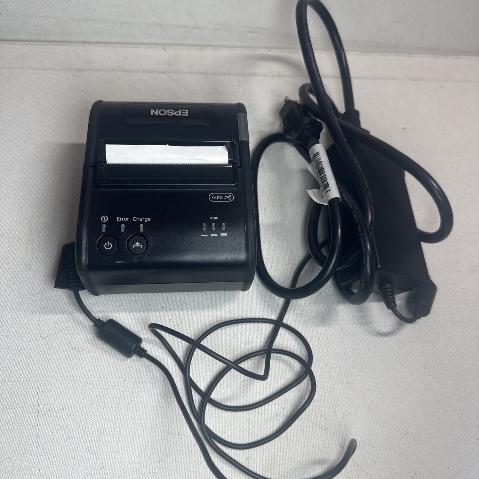 Epson TM-P80 Model M316D BT Thermal Printer w/Power adapter, AC Cord & Battery