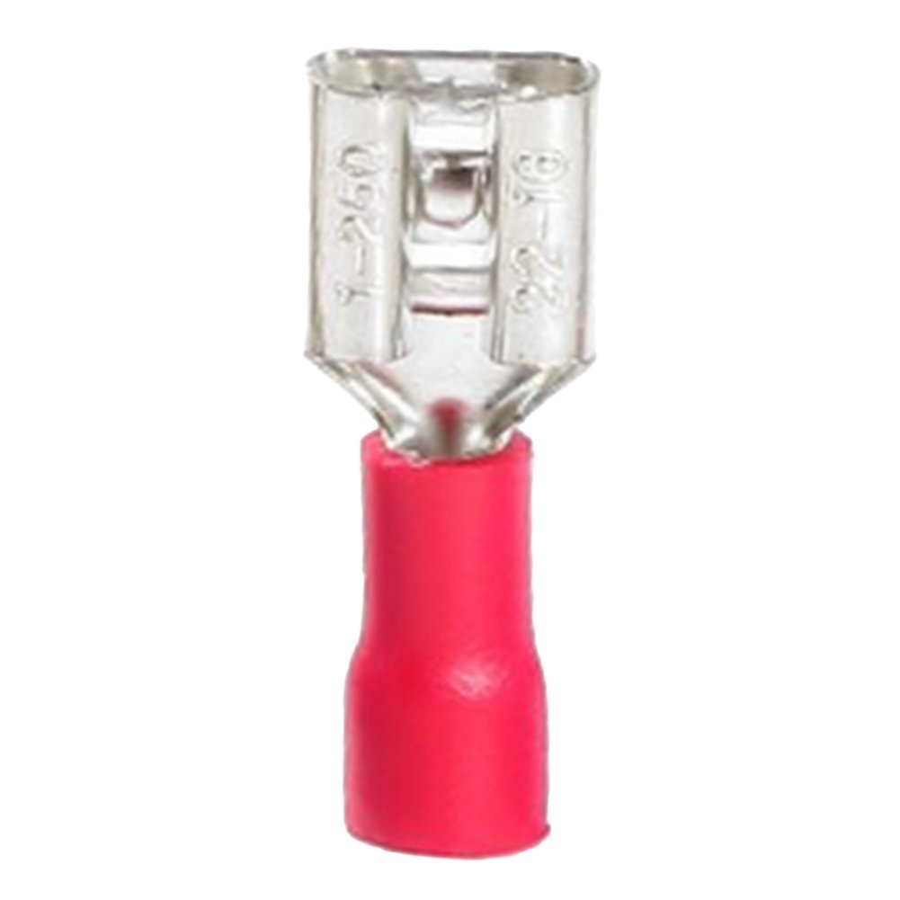 Female Quick Connect Insulated Terminals 100 Pack Fork Crimp 2.8mm 4.8mm 6.3mm