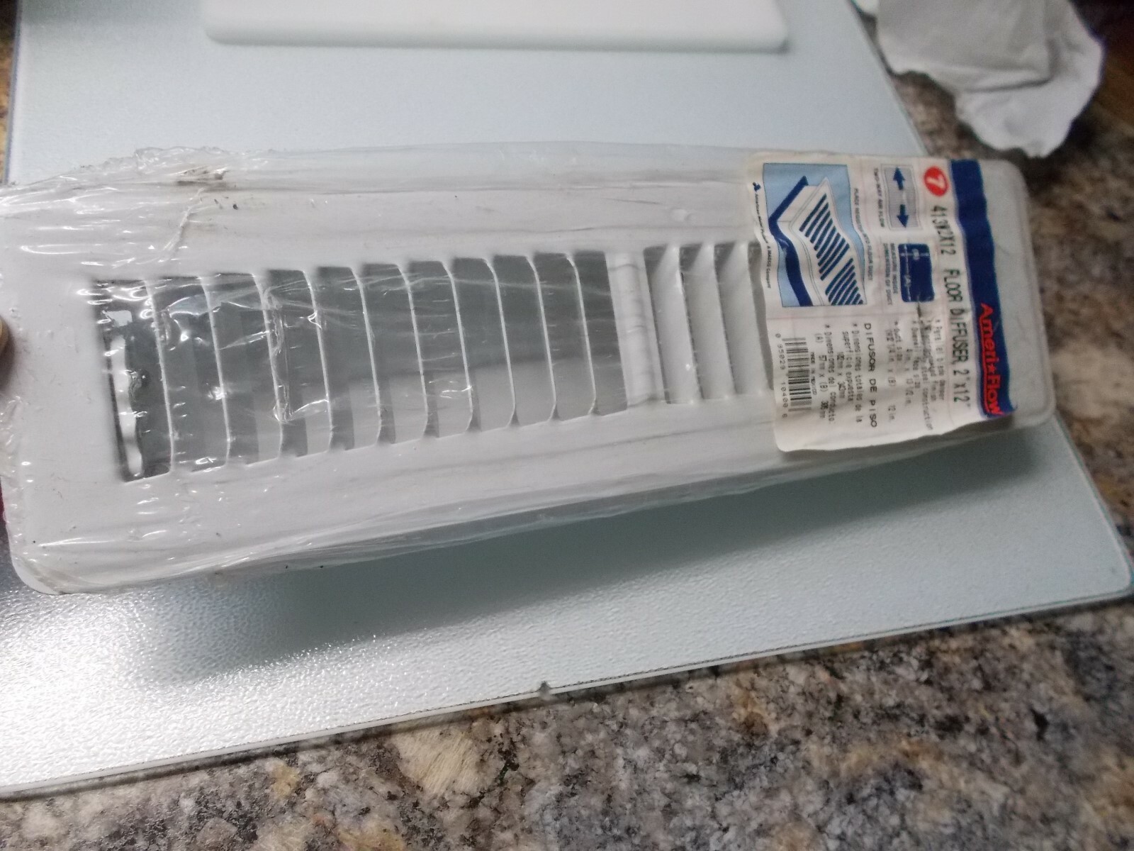 NOS Ameri*Flow 413W2X12 Floor Diffuser 2" x 12" with 2-way Air Flow