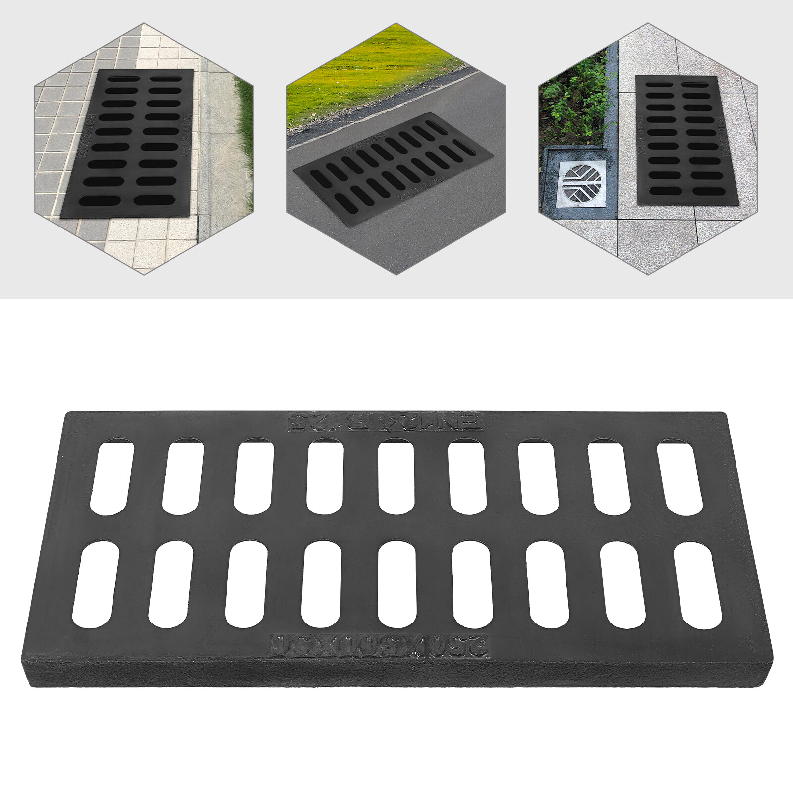 Ductile Cast Iron Drain Grate with High Load Capacity for Outdoor Drainage