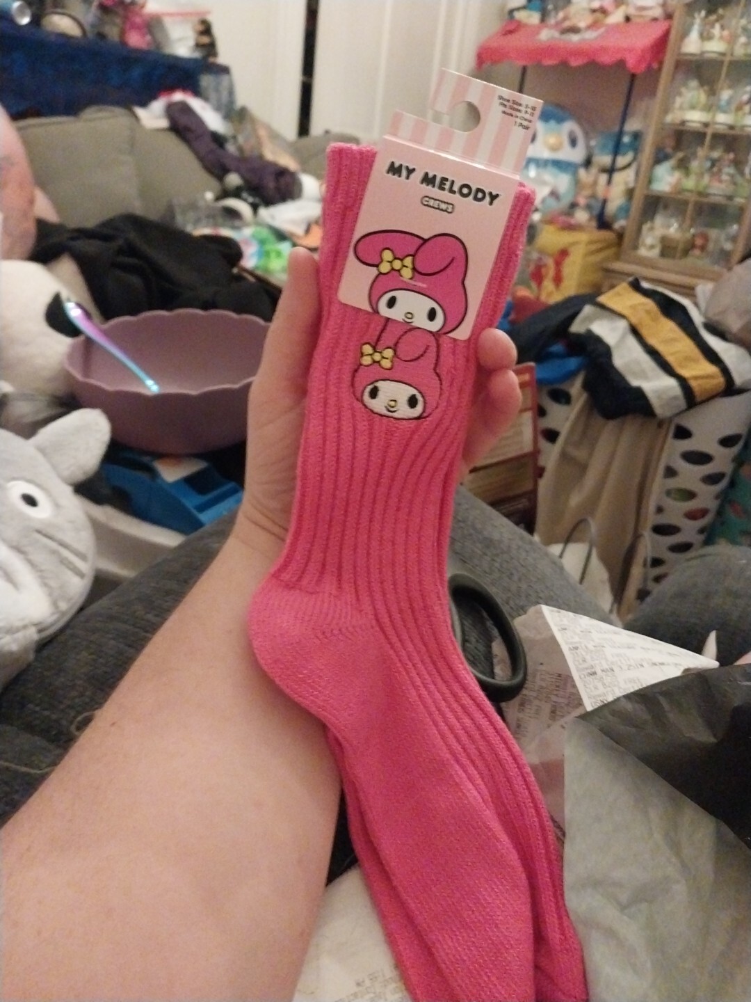 *NEW* Sanrio My Melody Crew Socks Size 9-11 One Pair